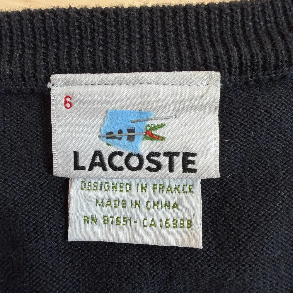 Lacoste neck sweater